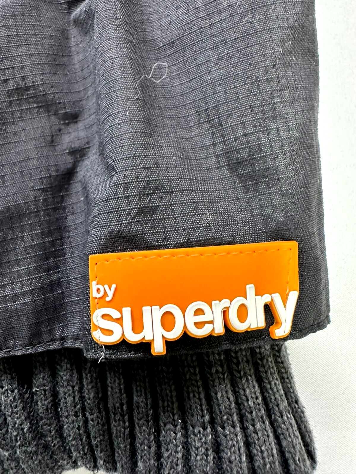 Women's Black Superdry Japan Windcheater Weatherproof Nylon Jacket-Size M