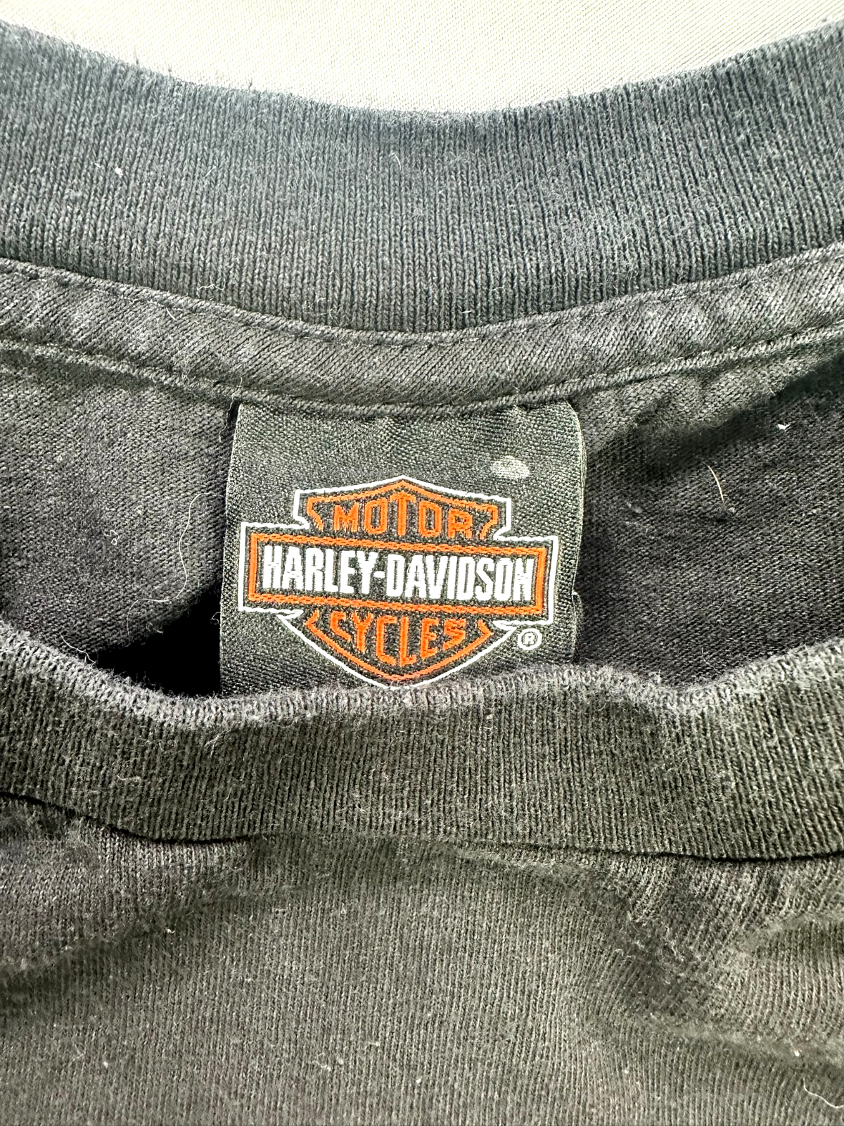 Men's Black Harley Davidson Motorcycle- Louisville KY Short Sleeve Shirt- Size L