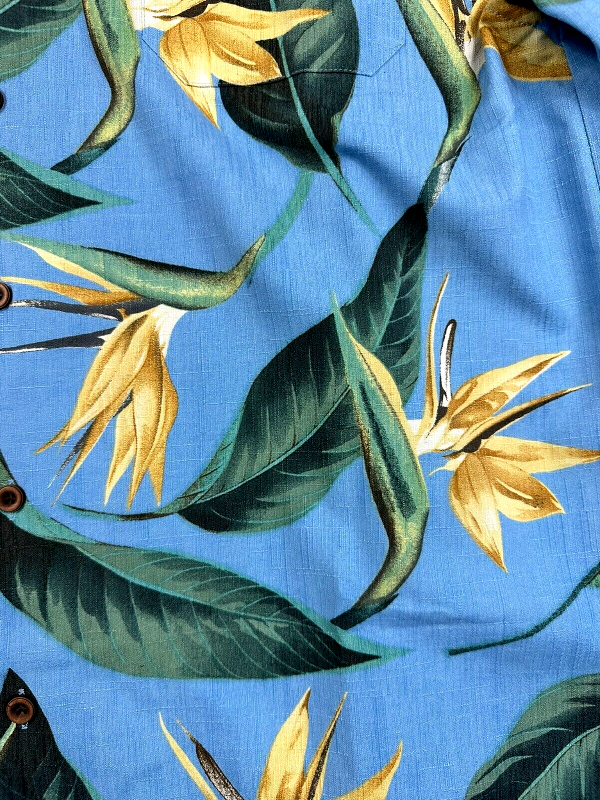 Men's Jamaican Jaxx Short Sleeve 100% Silk Hawaiian Shirt- Size M