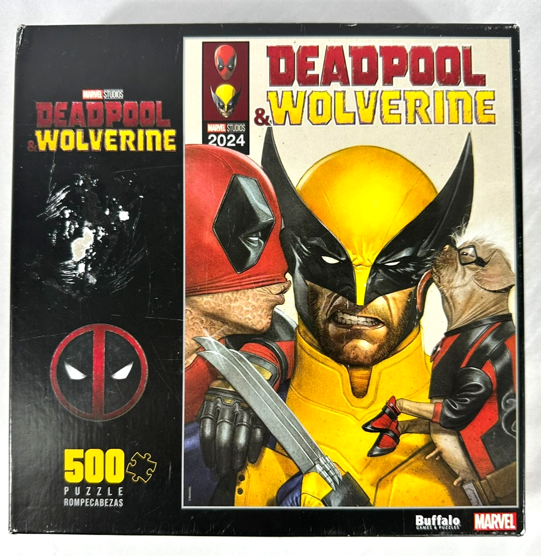 Marvel Deadpool And Wolverine- Buffalo Games & Puzzles 500 Piece Puzzle