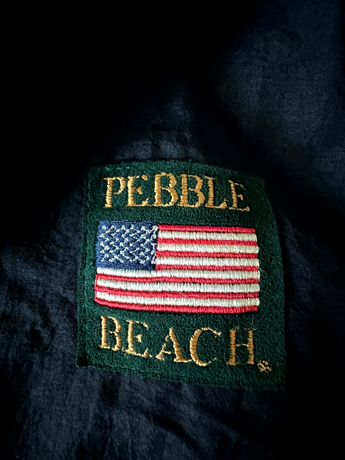 Men's Vintage Official SDI Pebble Beach Golf Links Embroidered Pullover-Size M