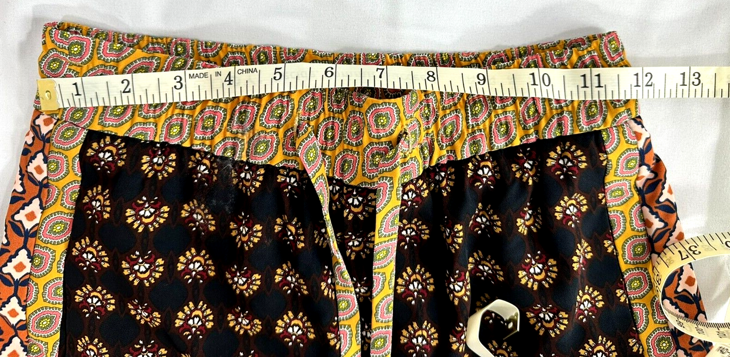 Women's Zara Elastic Waist Printed Comfort Pants- Size XS