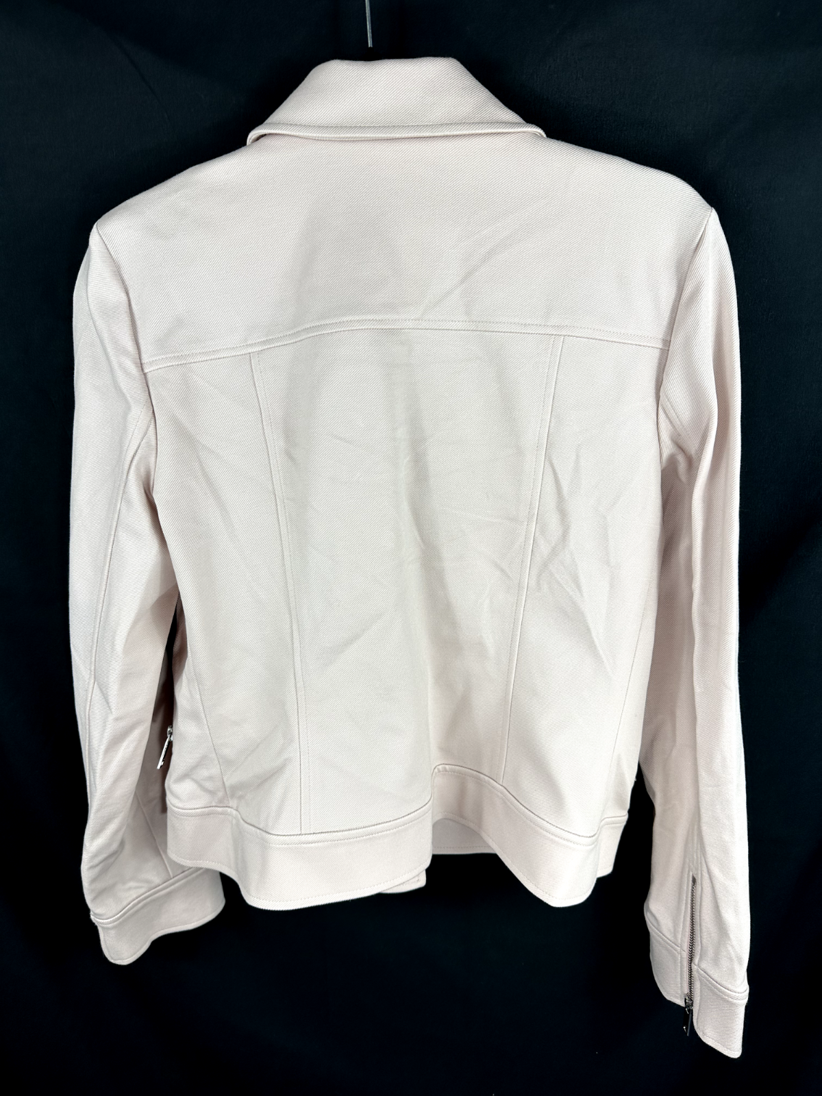 DKNY Women's Light Pink Zip Jacket- Size Medium
