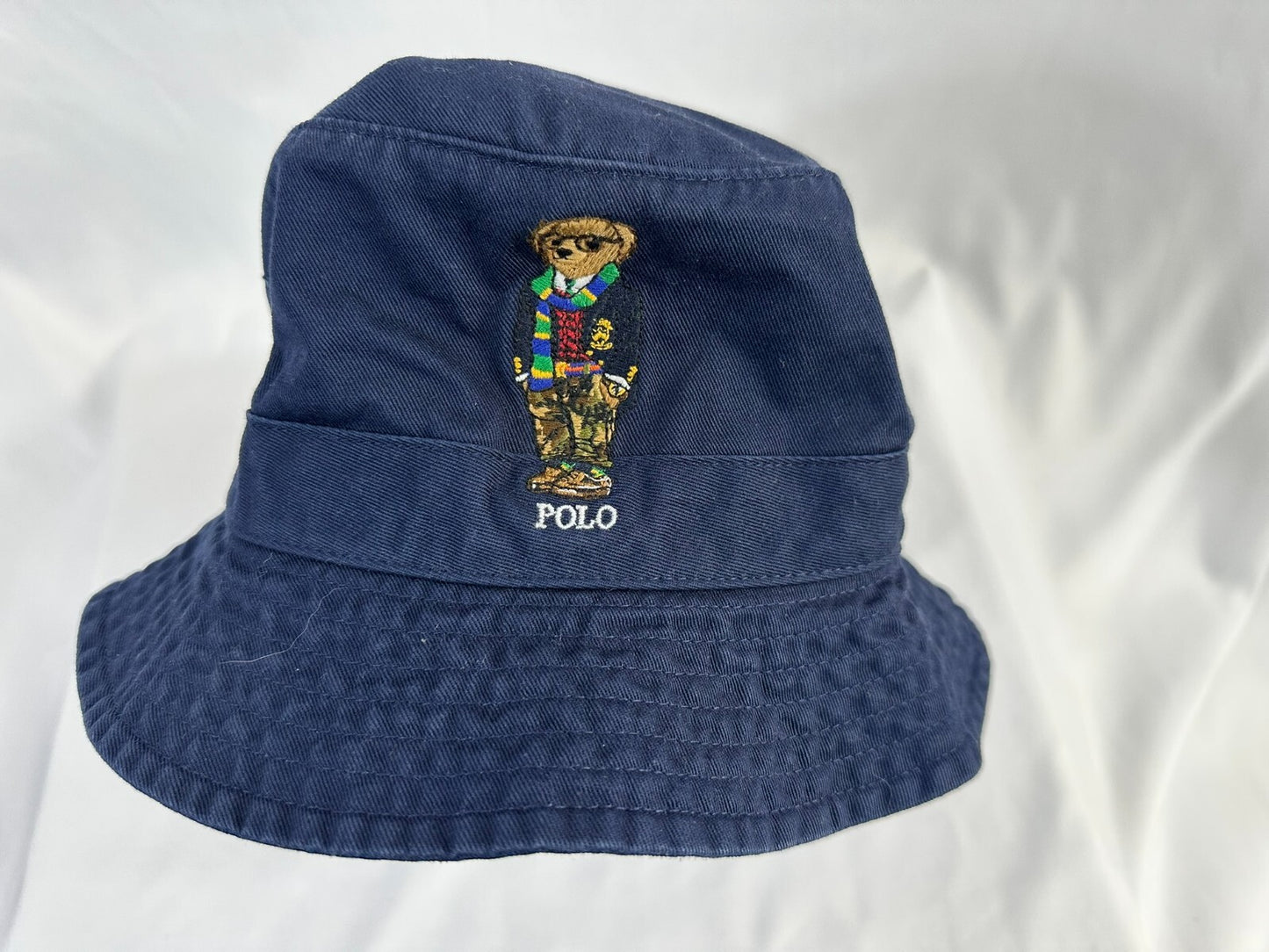 Polo Ralph Lauren Navy "Polo Bear" Bucket Hat- Size L/XL