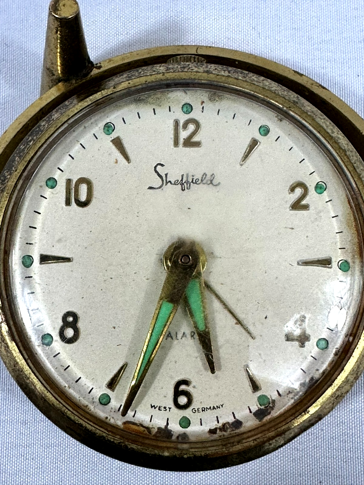 Vintage Sheffield German Desk Alarm Clock- Circa 1950s/60s