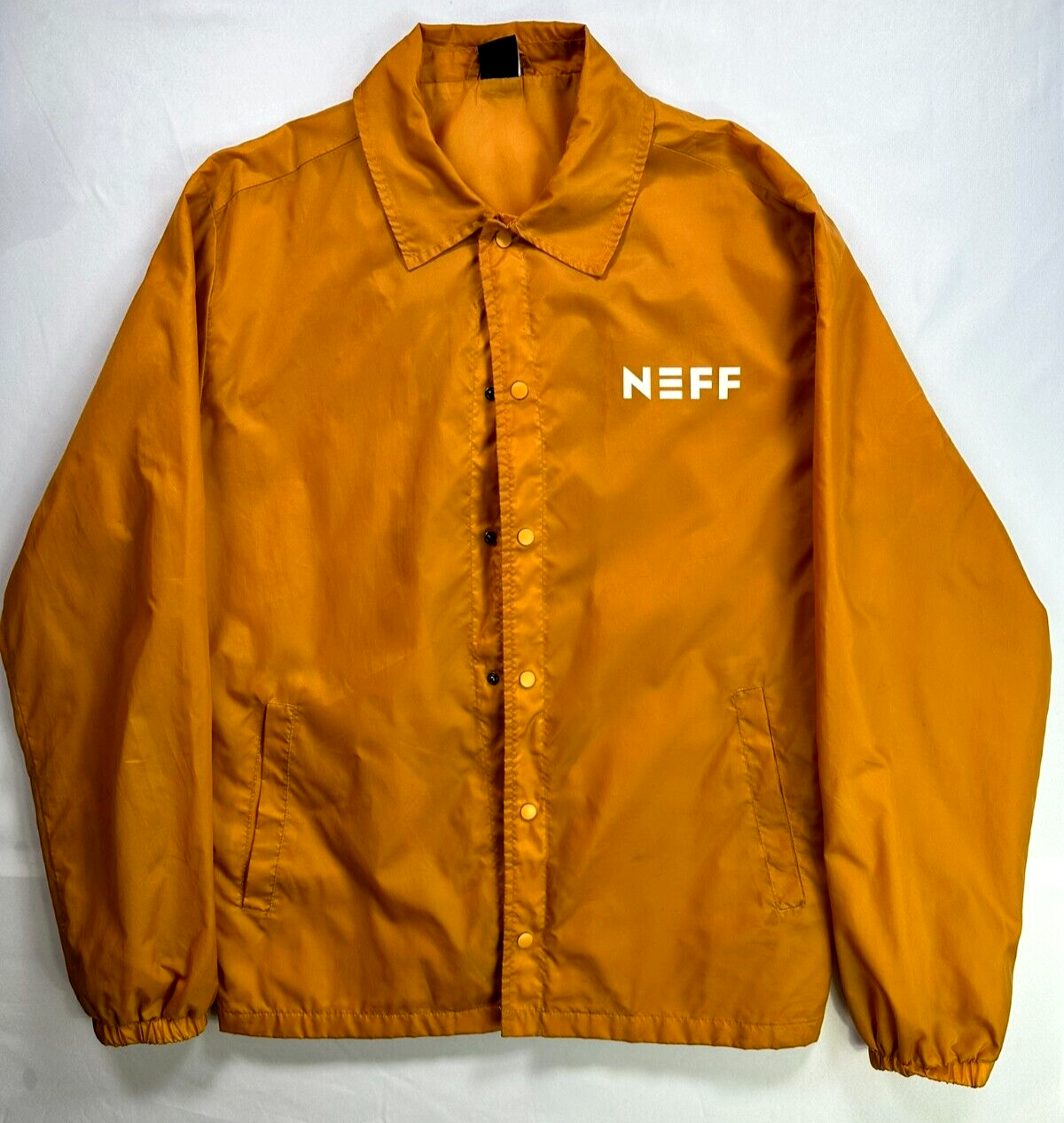 Men's Yellow Neff Skateboarding Rose & Checker Jacket- Size M