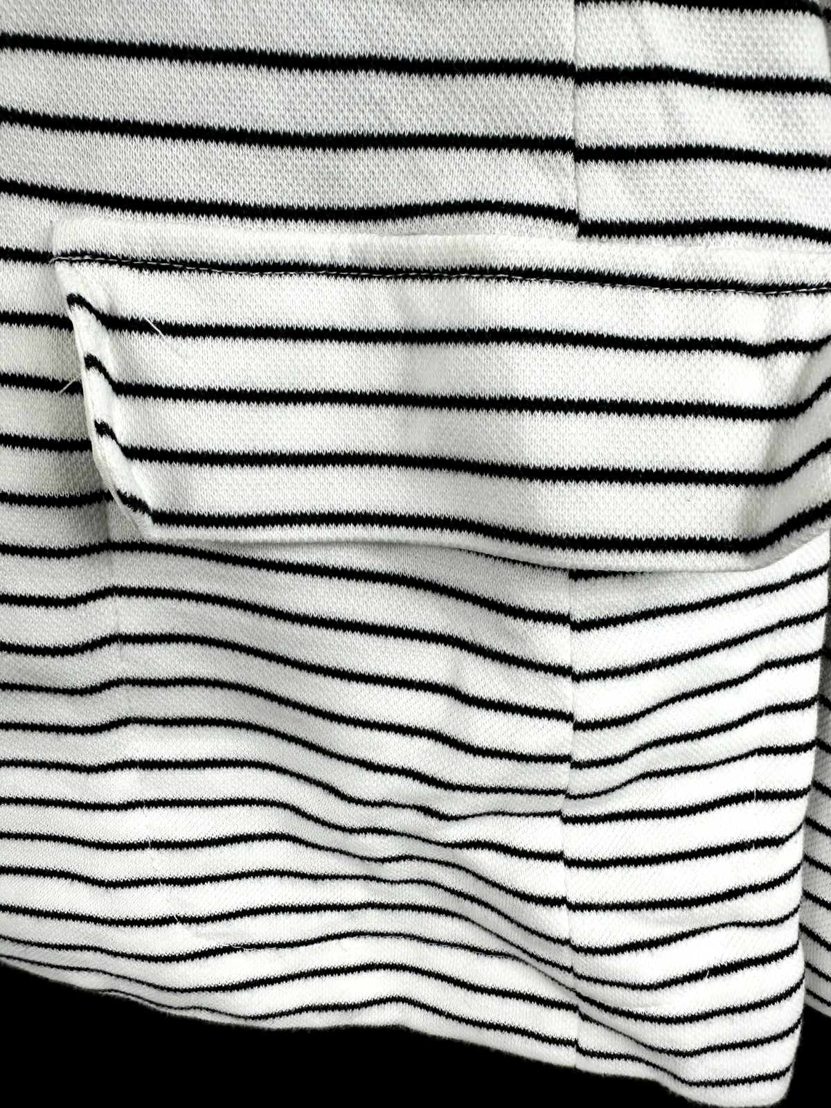 Women's Ralph Lauren Black and White Striped Blazer- Size Medium