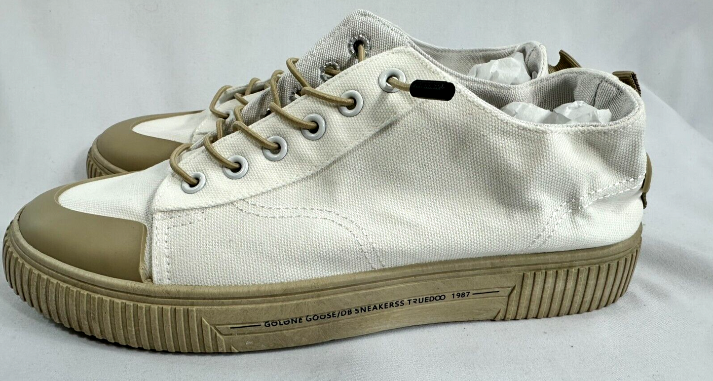Women's Canvas Style White Sneaker- Size 10.5