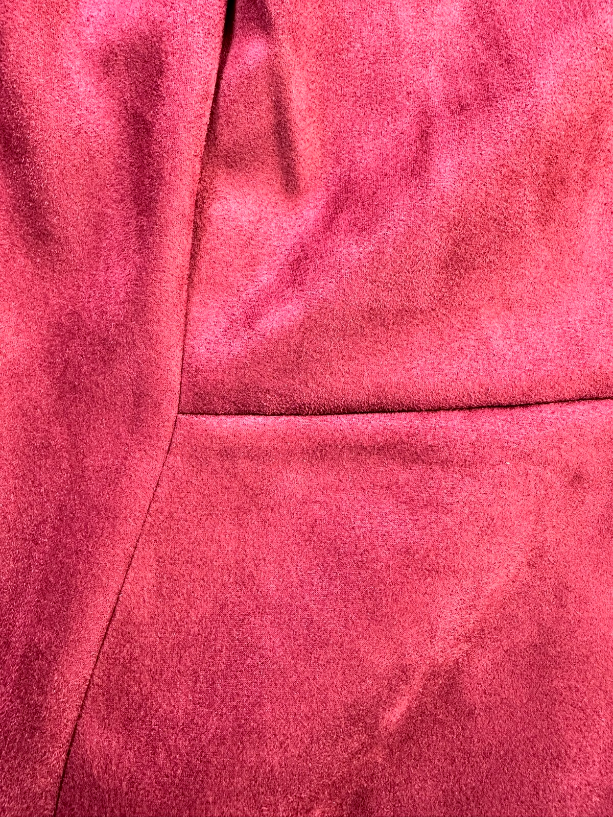 Women's Burgandy Calvin Klein Faux Suede Sheath Dress- Size 4