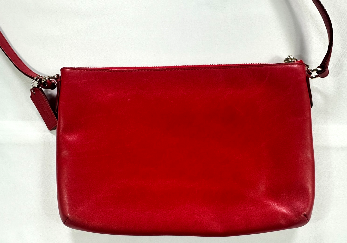 Coach Red Leather East West Crossbody Bag (56517E)