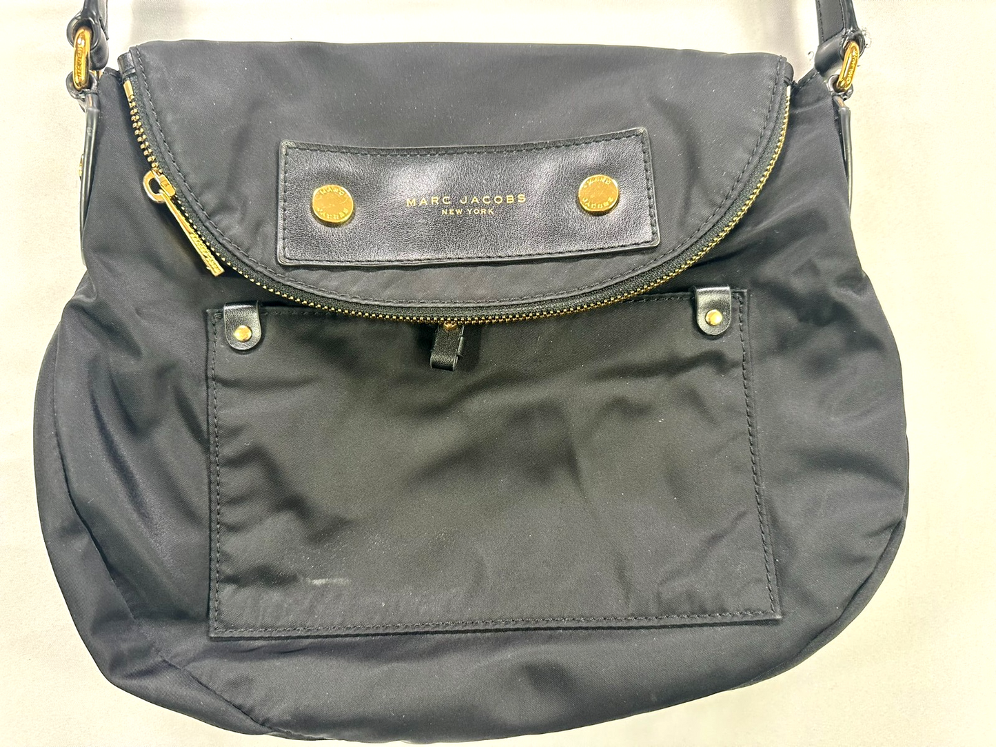 Women's Black Marc Jacobs New York Nylon Mini Natasha Crossbody Bag