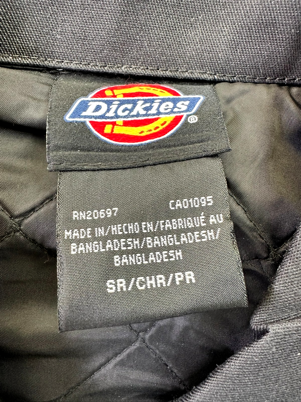 Women's Black Dickies X Harley Davidson Cropped Short Motorcycle Jacket- Size S