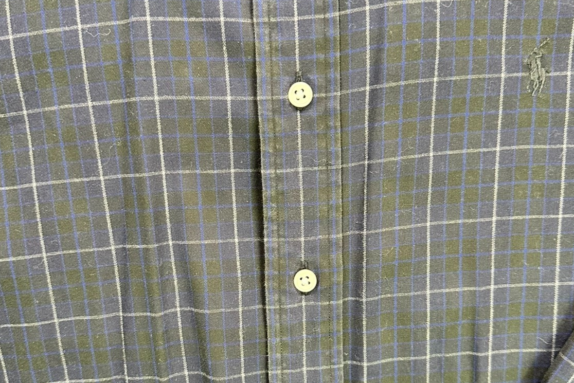 Men's Ralph Lauren Black Blake Collection Long Sleeve Button Shirt- Size XL