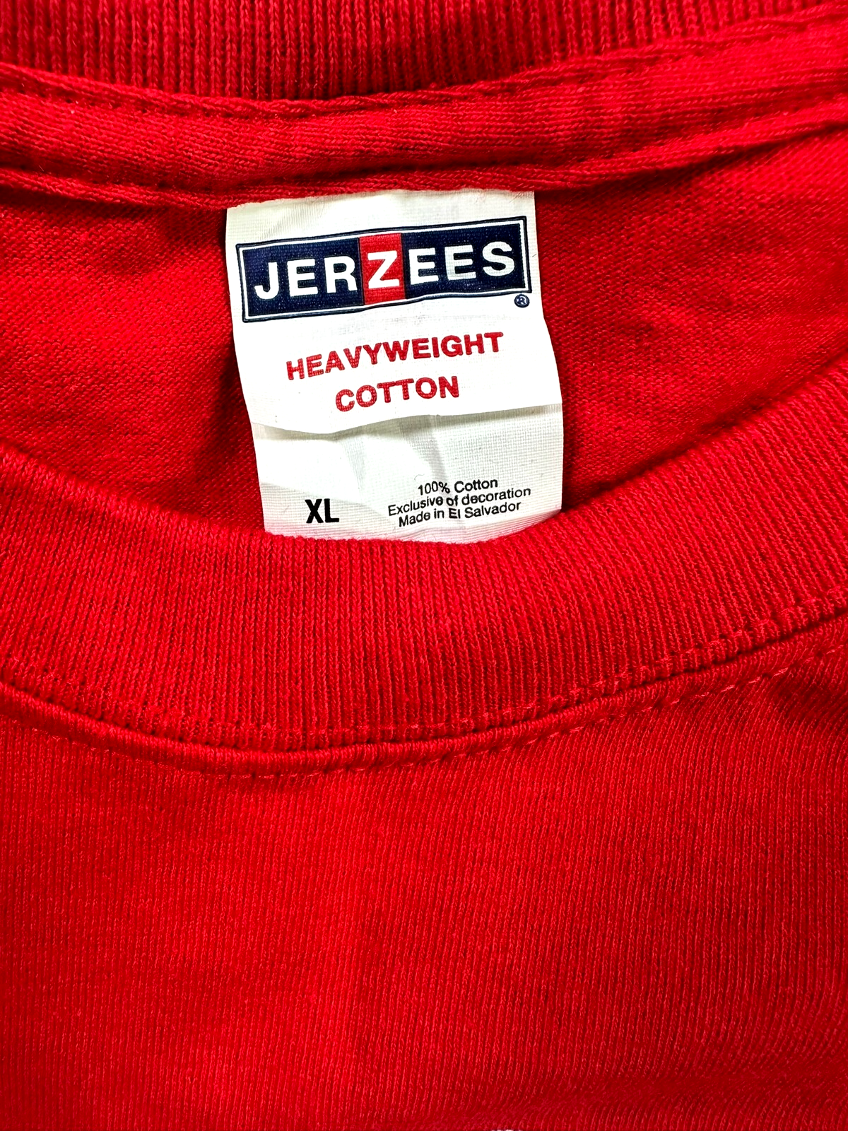 Men's Vintage Red Jerzees MLB Los Angeles Angels 50th Anniversary TShirt-Size XL