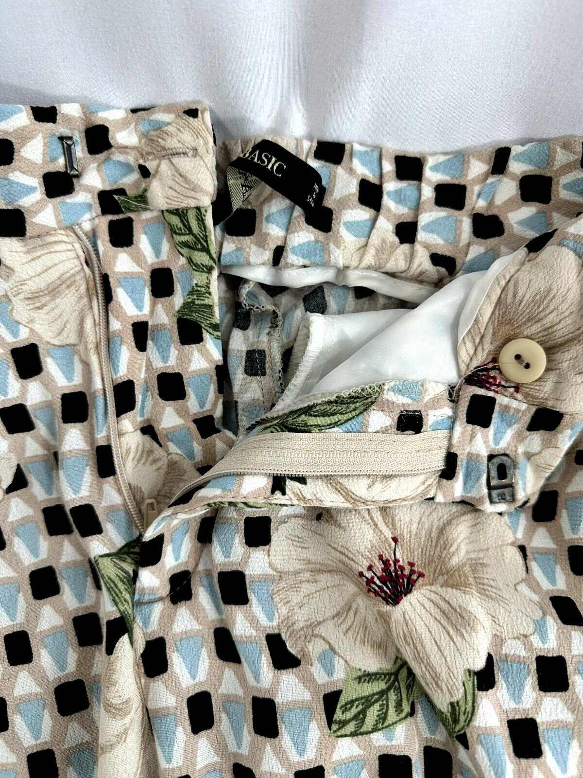 Women's Zara Elastic Waist Printed Comfort Pants- Size S