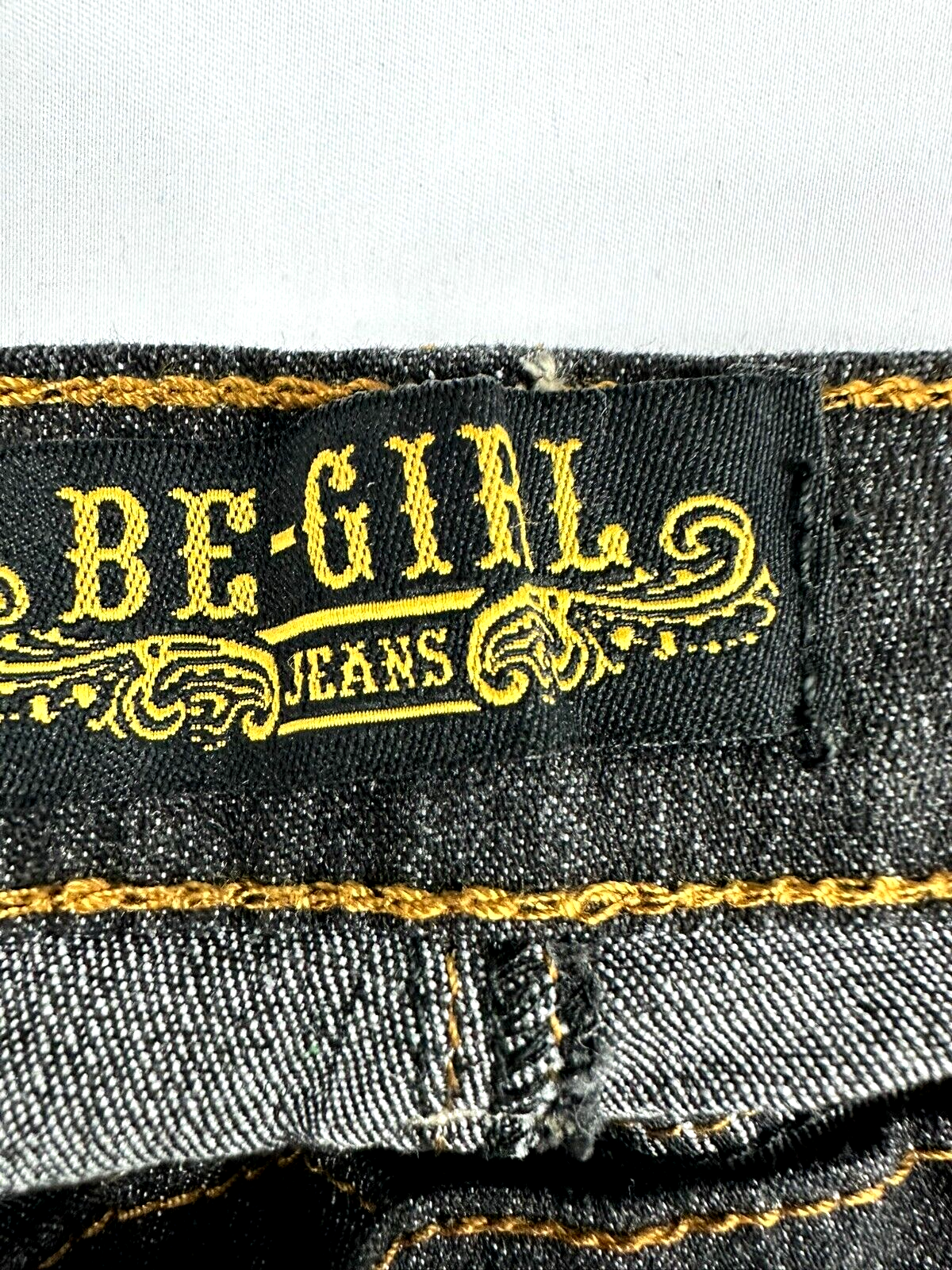 Women's Be-Girl Black Ripped Capri Jeans- Size 11/12