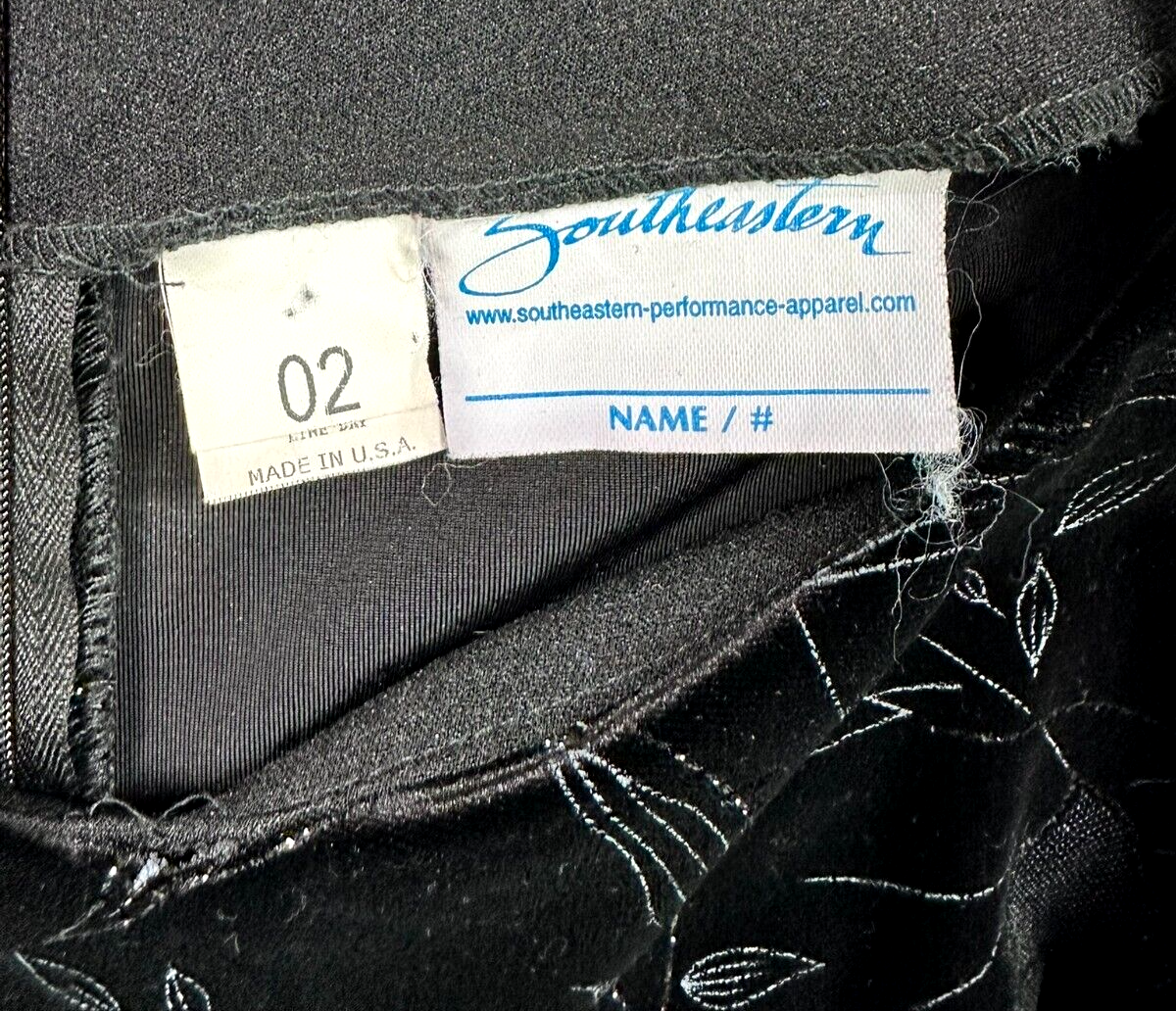 Women's Vintage Black Southeastern Long Gown/ Dress- Size 2