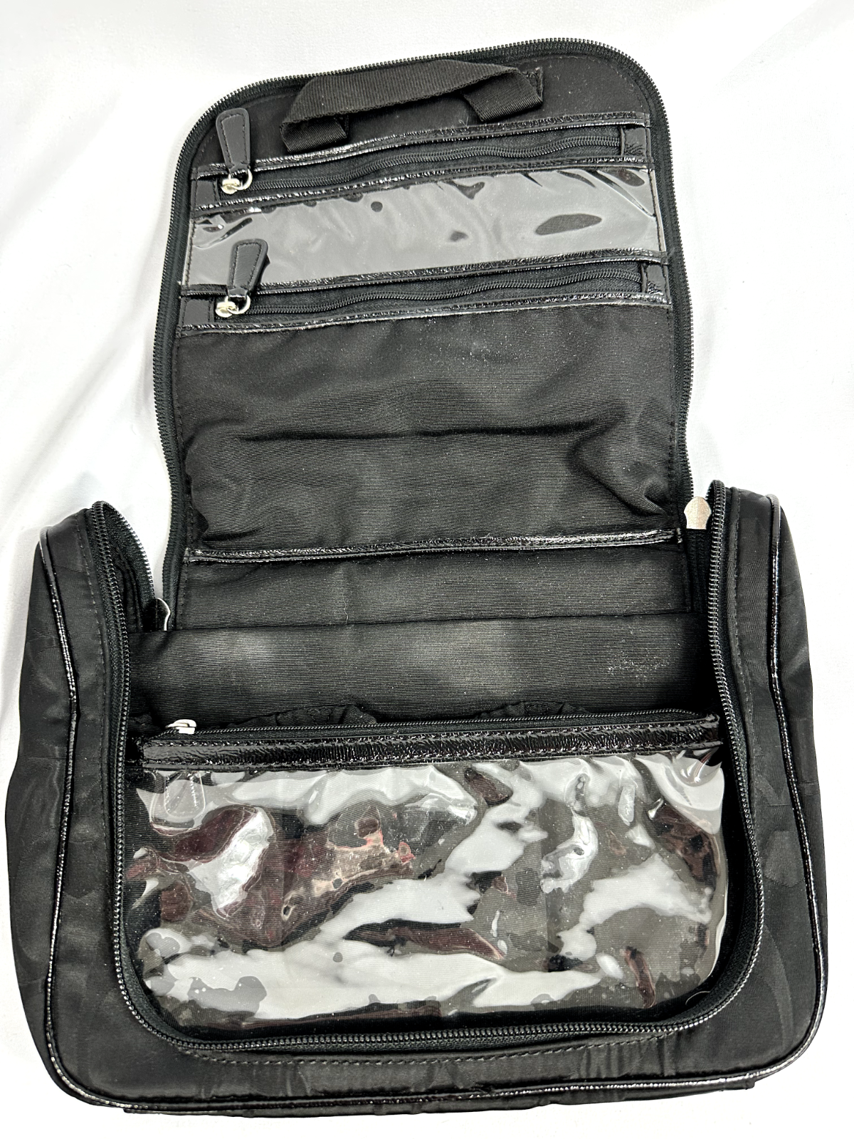 Coach Black Nylon Travel Cosmetic Bag