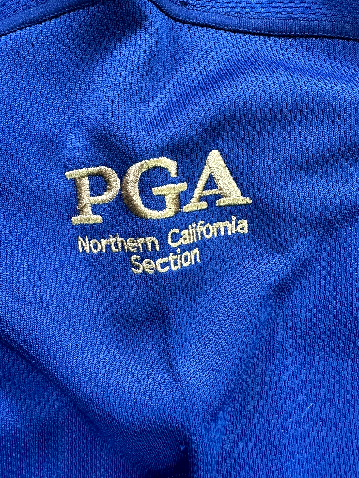 Men's Blue Antigua PGA Golf 1/4 Zip Pullover- Size L