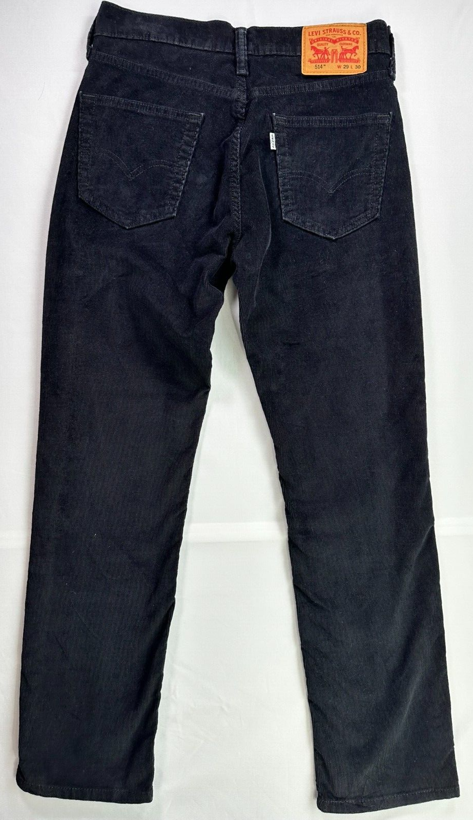 Men's Levi's 515 Black Corduroy Straight Leg Pants- Size 29 x 30