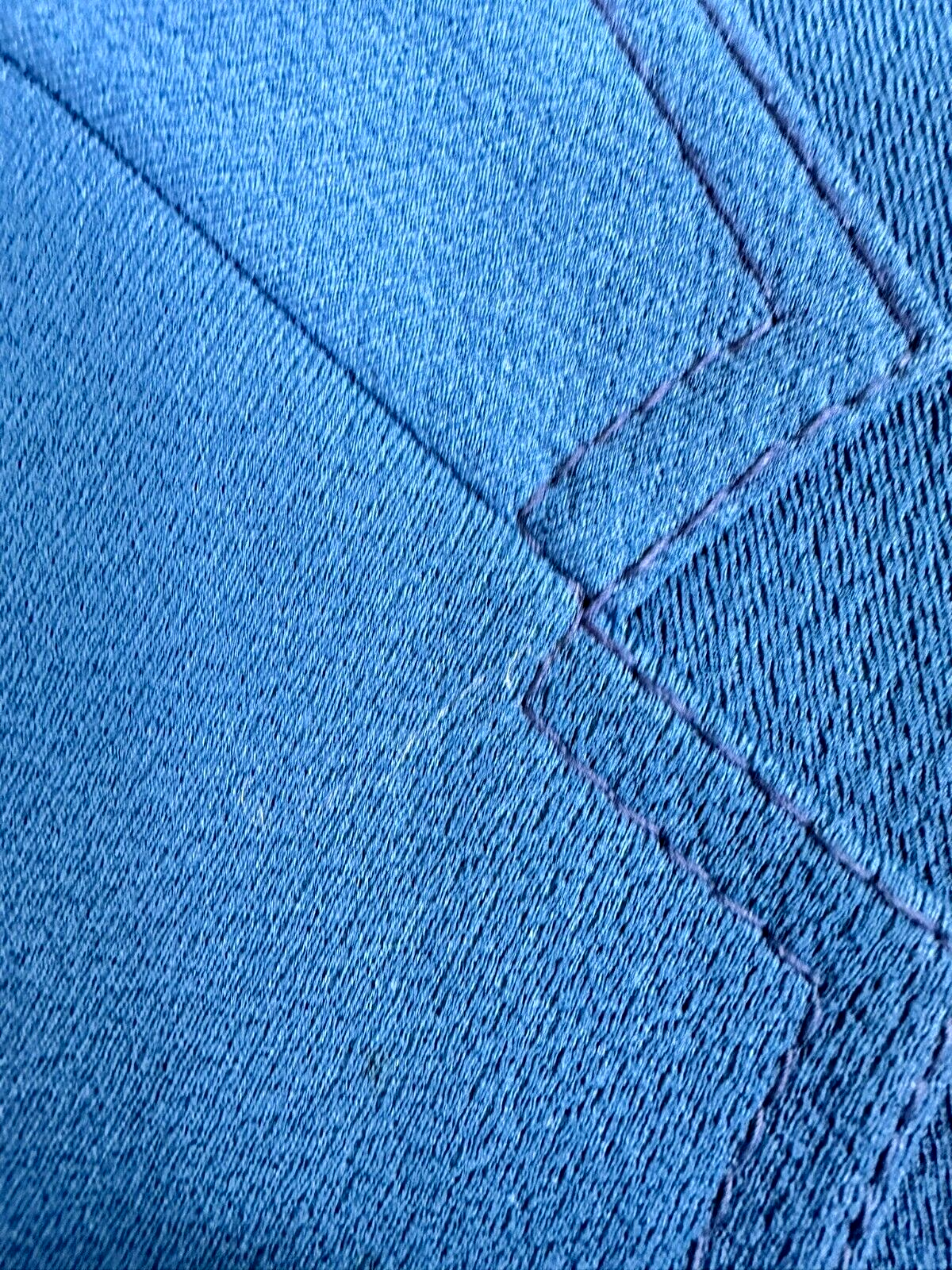 Men's Vintage Blue Textured Blazer- Size 36R