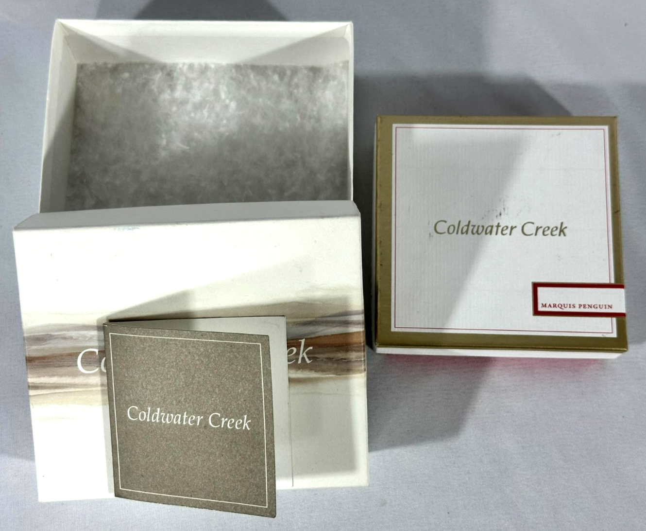 Coldwater Creek Penguin Necklace & Earring Set