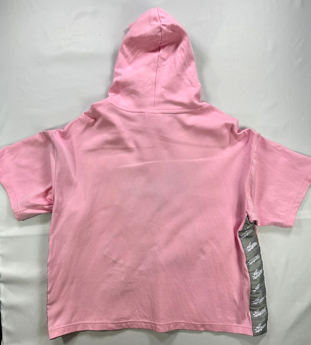 Women's Pink AAPE By A Bathing Ape Short Sleeve Hoodie- Size XS
