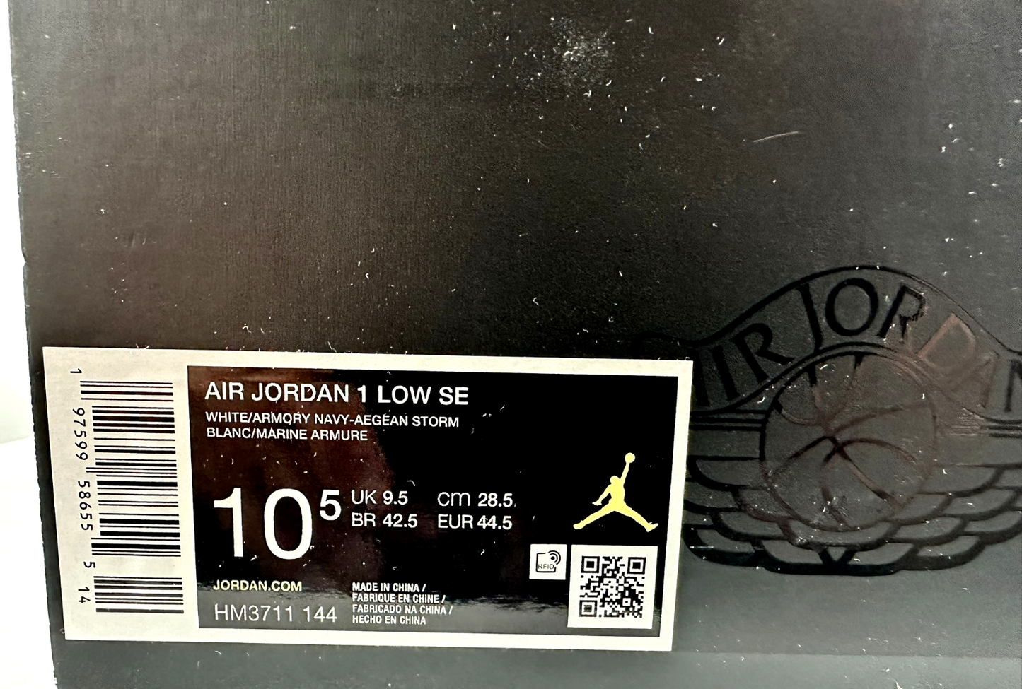 Men's Nike Air Jordan 1 Low SE Aegean Storm (HM3711-144) Size 10.5