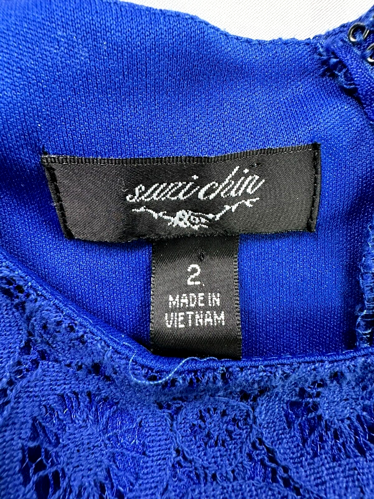 Women's Blue Suzi Chin A-Line Dress- Size 2