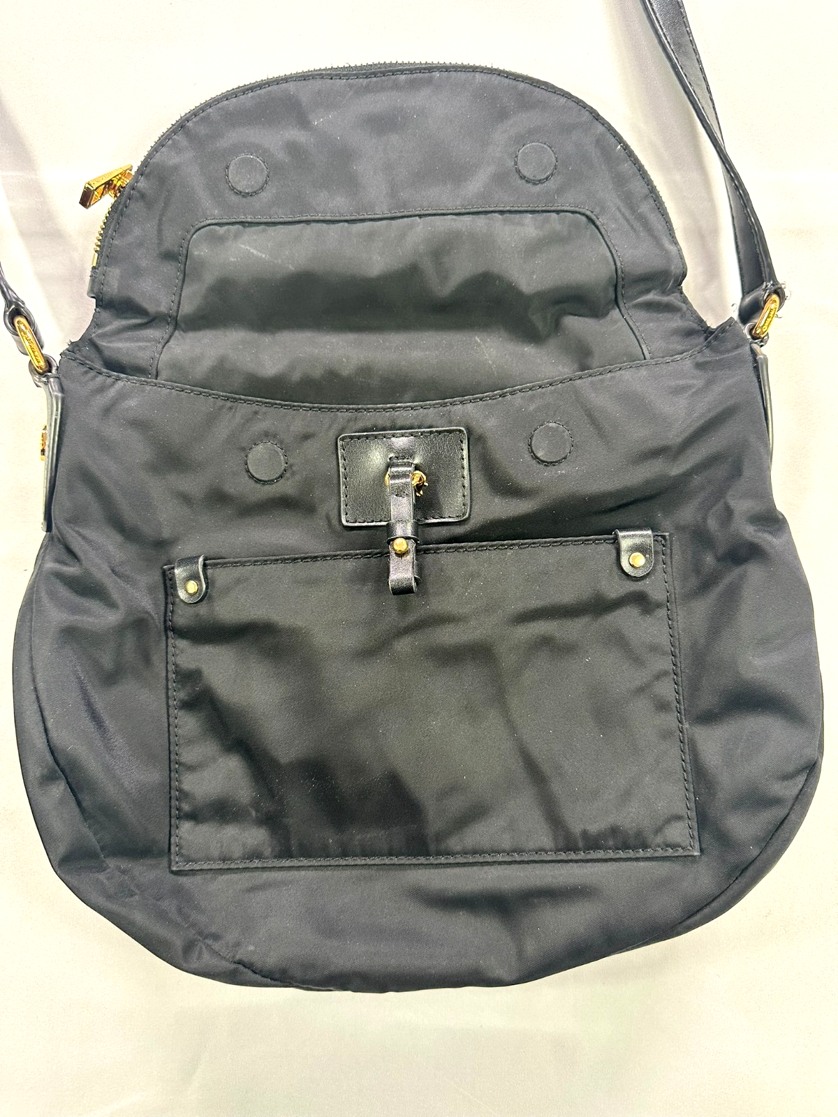 Women's Black Marc Jacobs New York Nylon Mini Natasha Crossbody Bag
