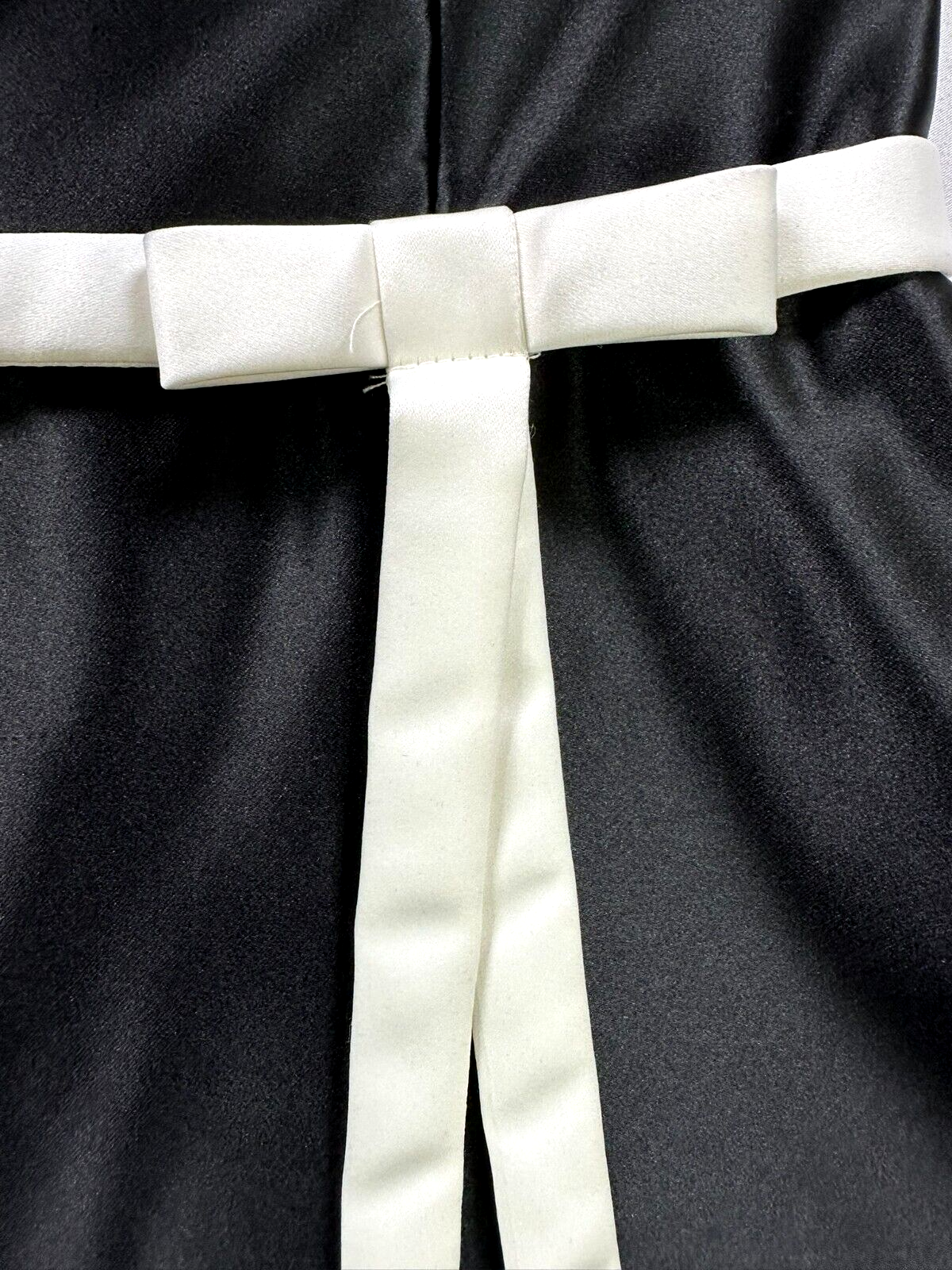 Women's Vintage Scott McClintock Black & White Strapless Satin Dress- Size 6