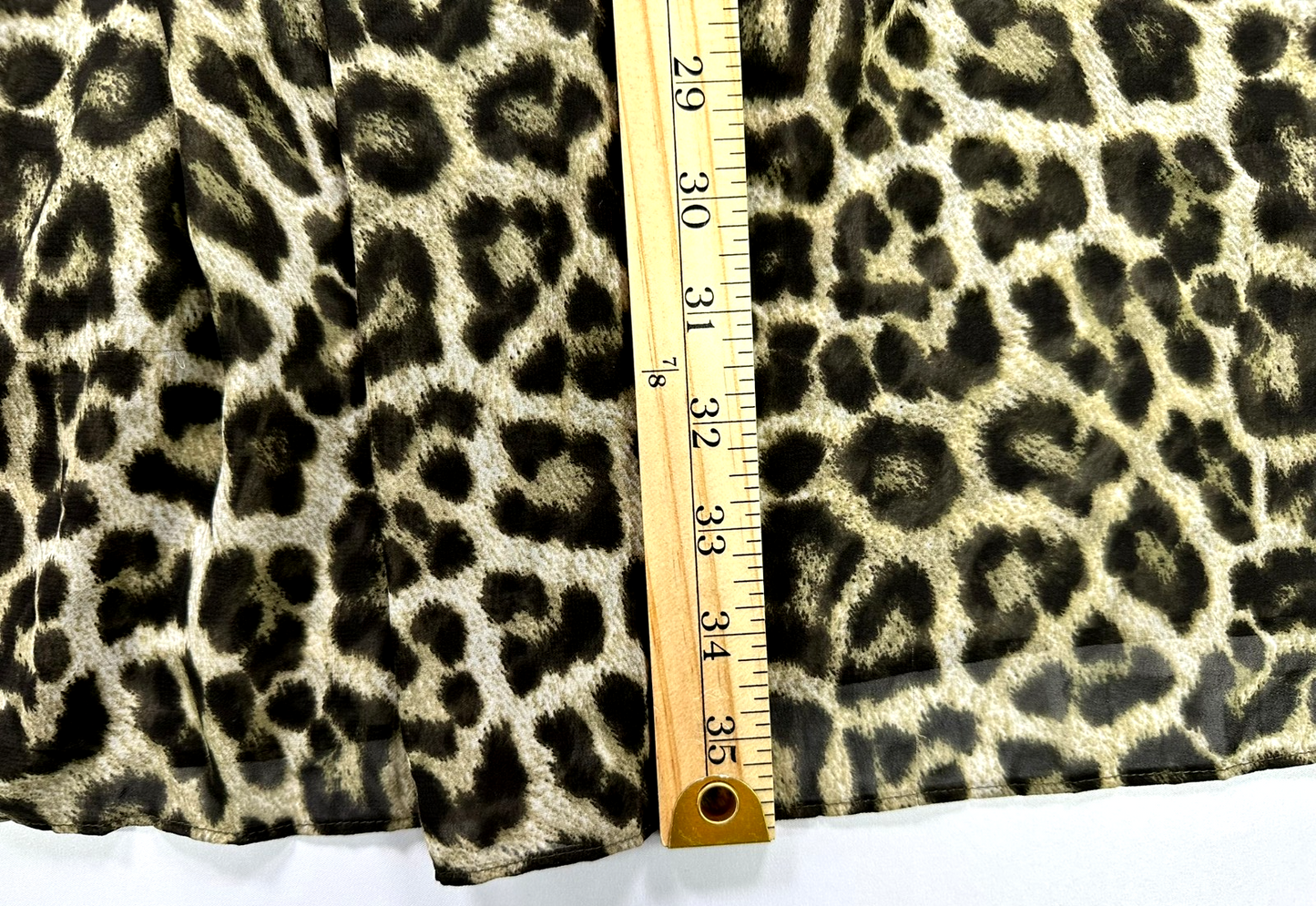 Women's Michael Kors Animal Print/Snakeskin Chiffon Lined Long Skirt- Size XS