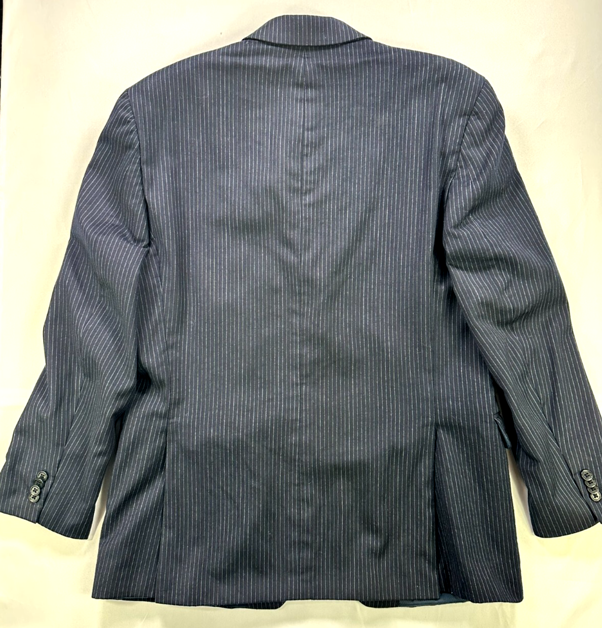 Men's Michael Kors Navy & White Pinstripe Wool Blazer- Size 40R