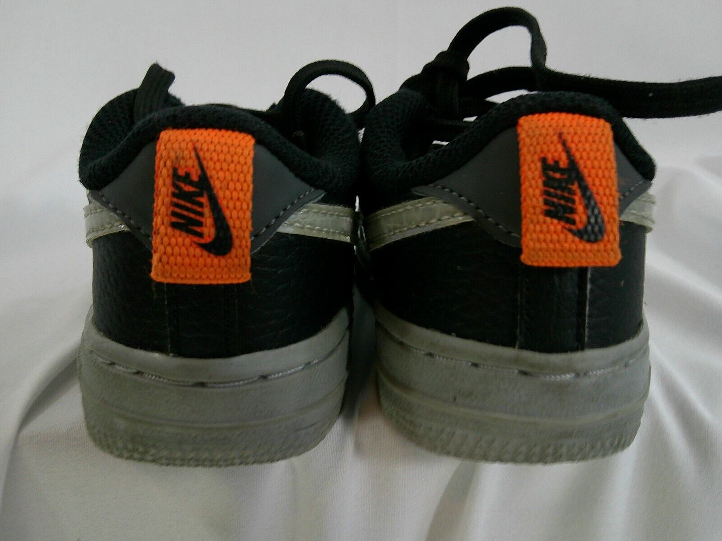 Nike Force 1 LV8- Black/Wolf Grey/Dark Grey- Toddler/Kid- Size 7C (CK0830-001)