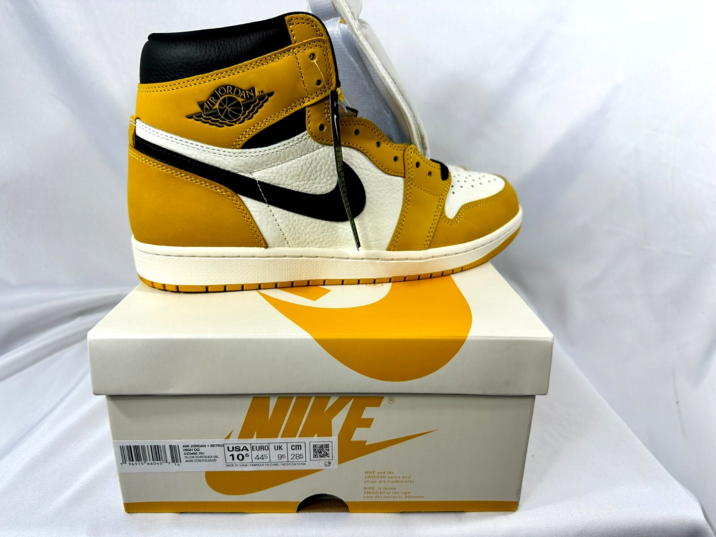 Men's Nike Air Jordan 1 Retro OG Yellow Ochre (DZ5485-701)- Size 12.5