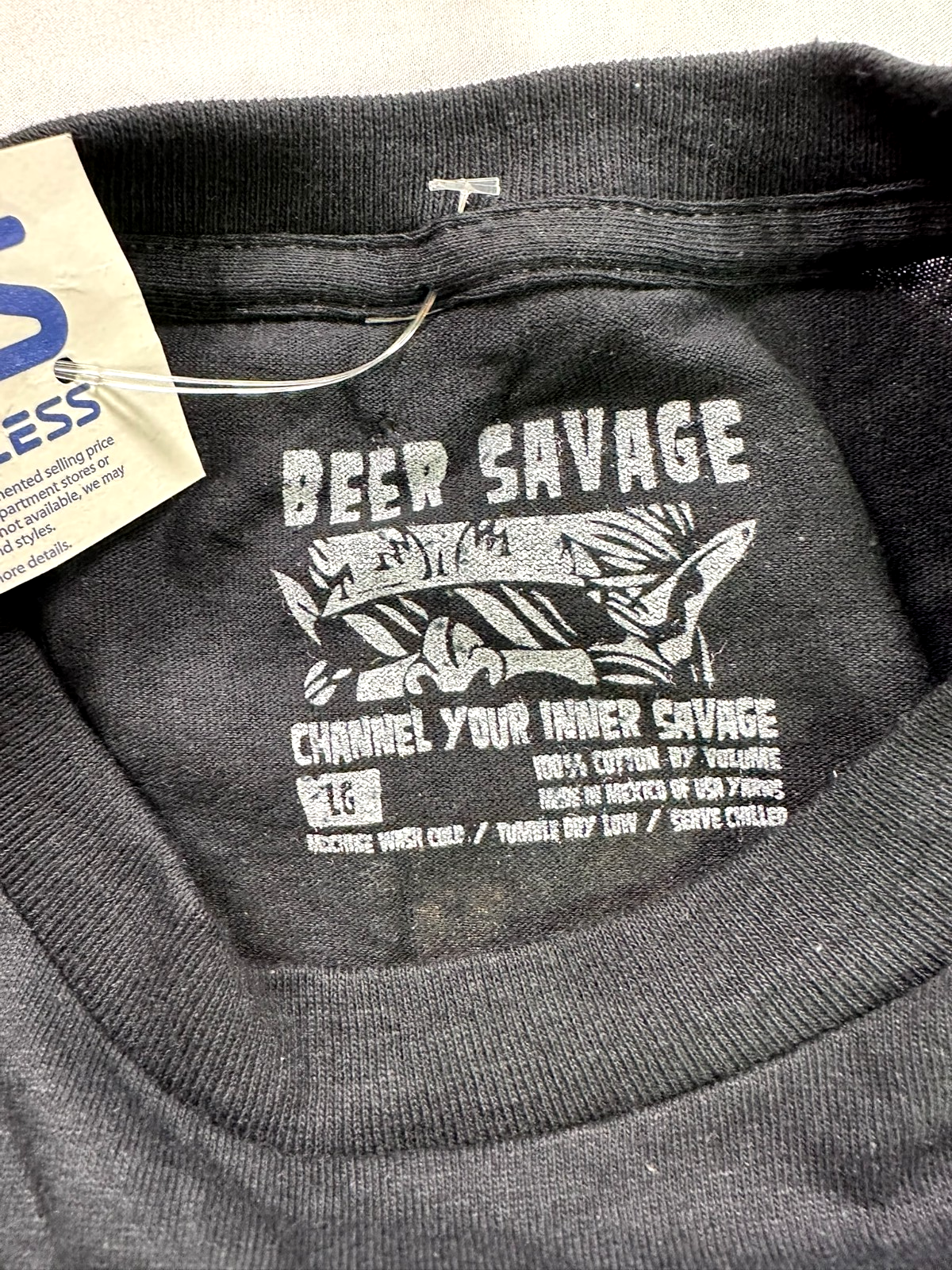 Men's Black Beer Savage "Beers & Buds Las Vegas" Graphic T-Shirt- Size L
