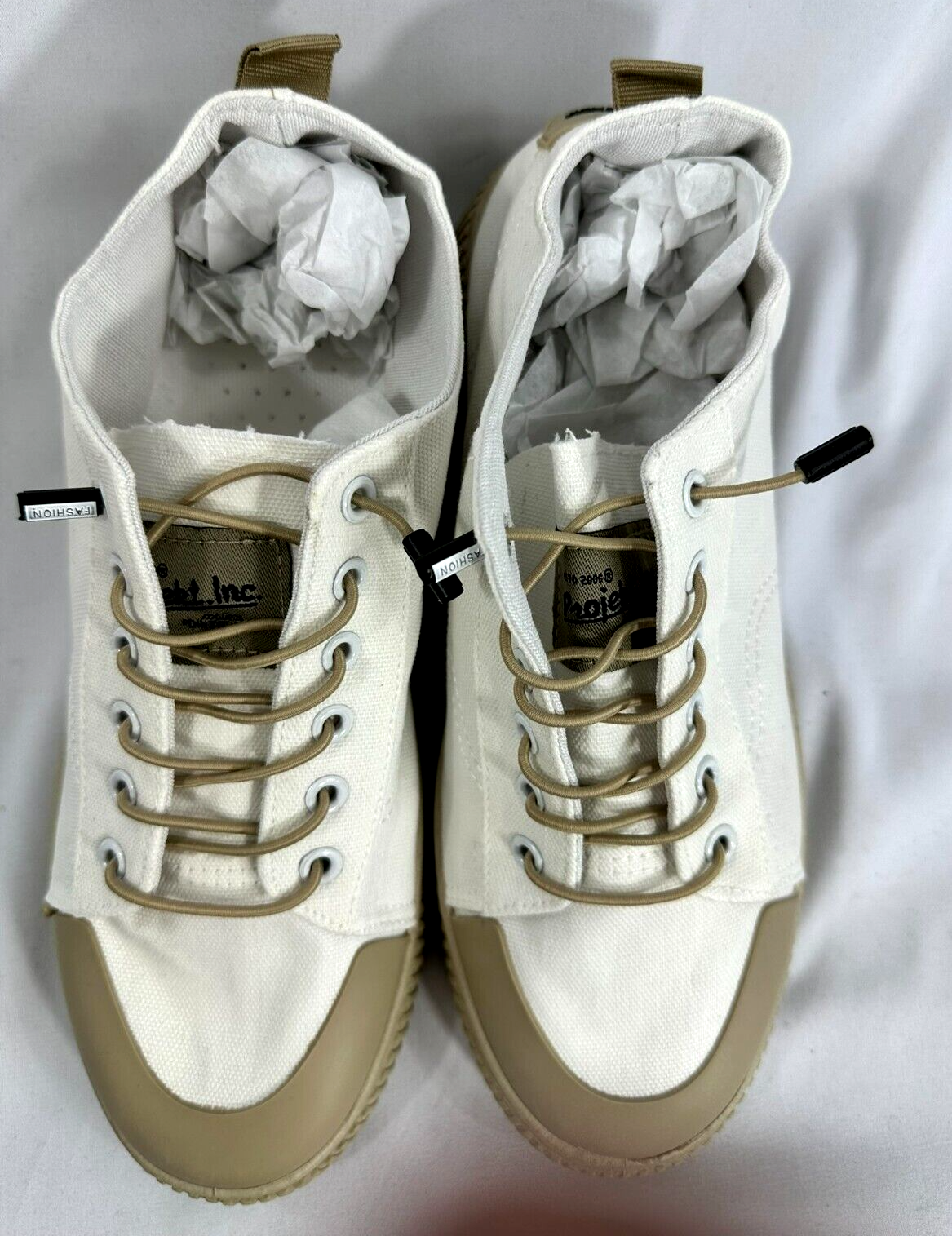 Women's Canvas Style White Sneaker- Size 10.5