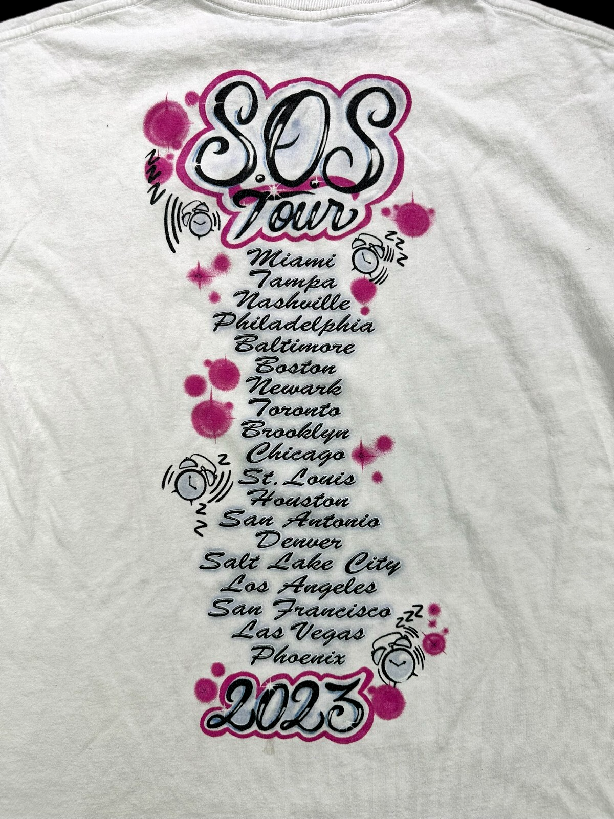 Men's SZA I Can't Lose When I'm With You Tour Shirt (2023)- Size M