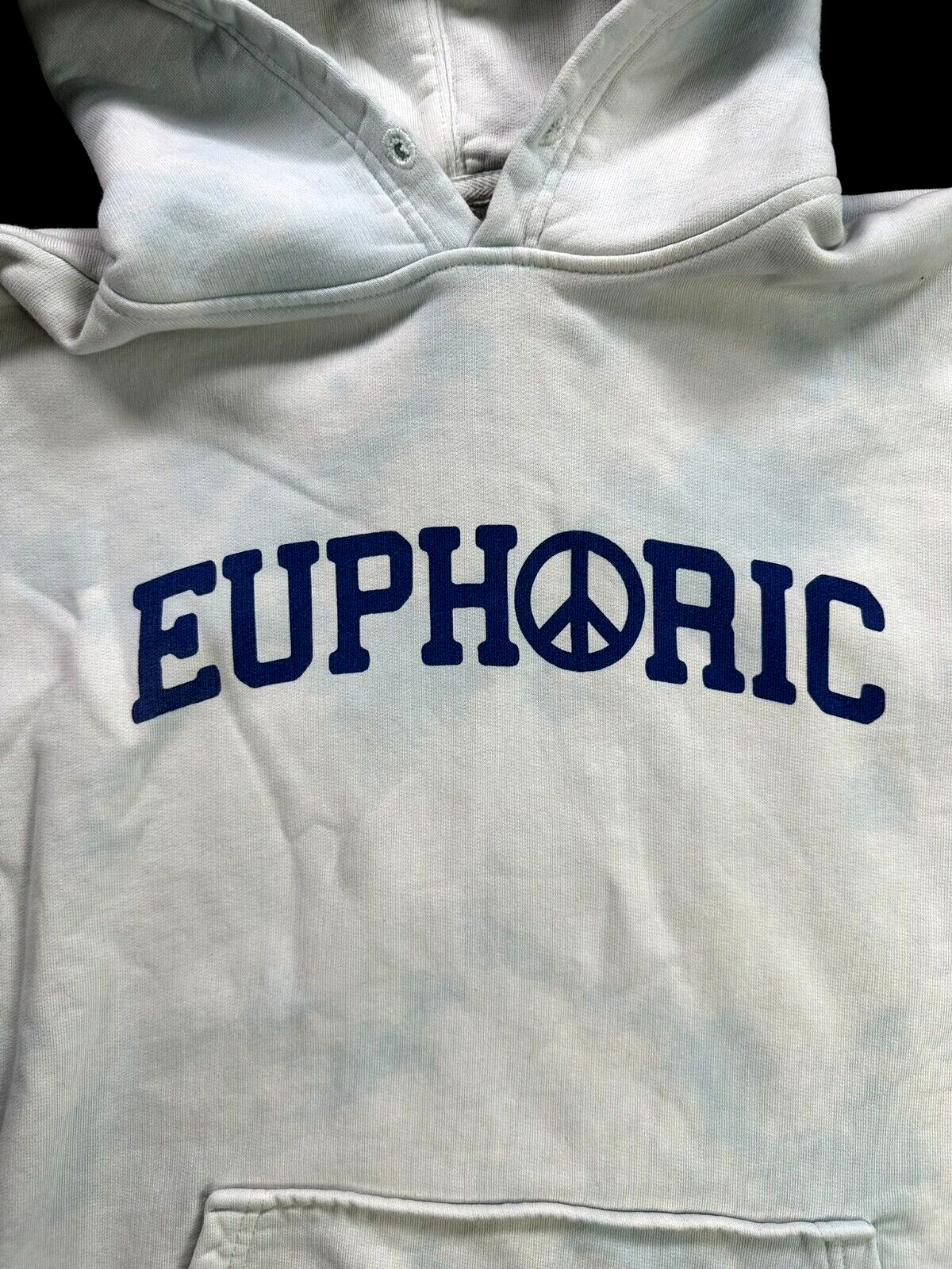 Men's Levis Euphoric Sweatshirt Tie Dye Logo Blue White- Size M