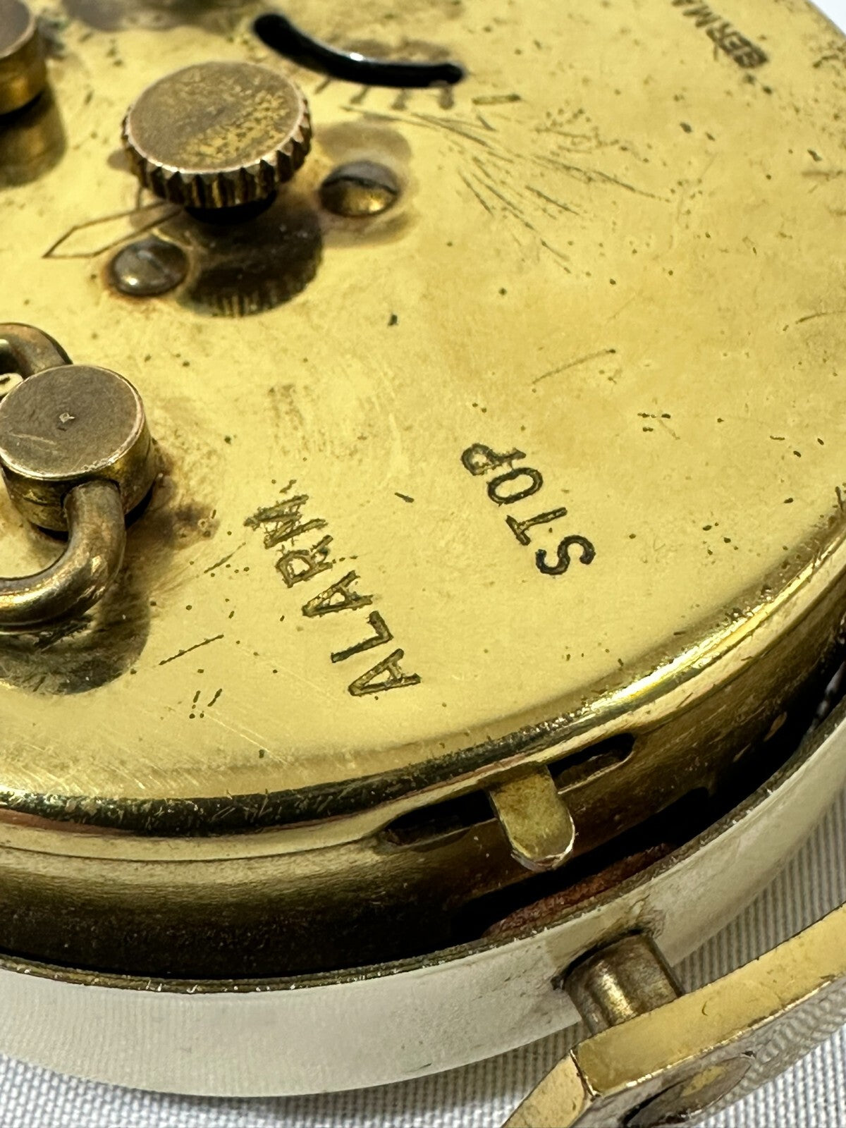 Vintage Sheffield German Desk Alarm Clock- Circa 1950s/60s