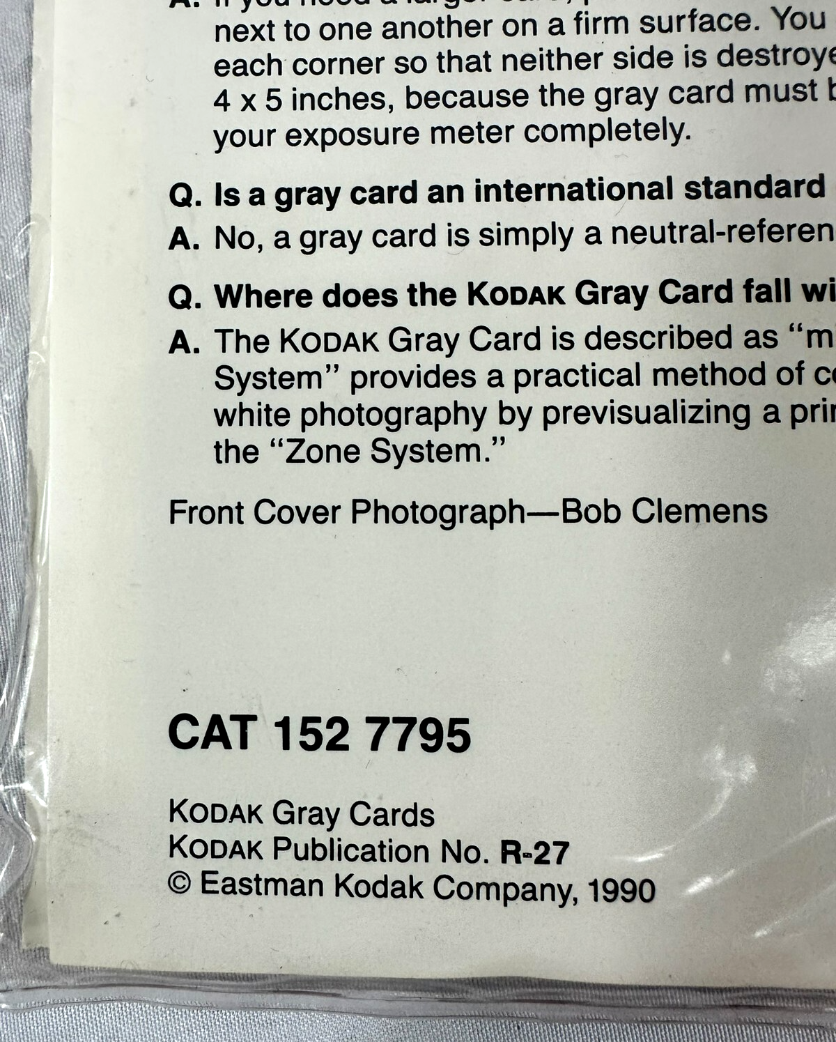 Vintage Kodak Photography Gray 8" x 10" Cards