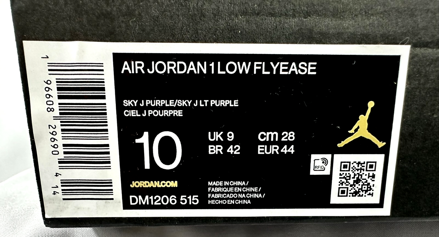 Men's Nike Air Jordan 1 Low Flyease Sky J Purple (DM1206-515) Size 10