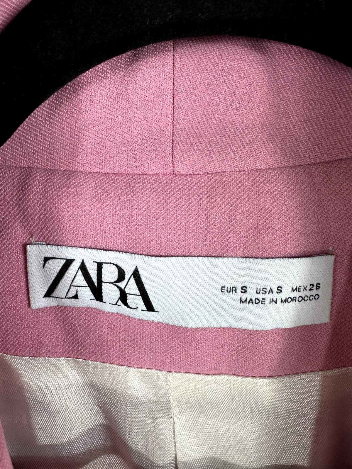 Women's Zara Pink Double Breasted Blazer- Size Small