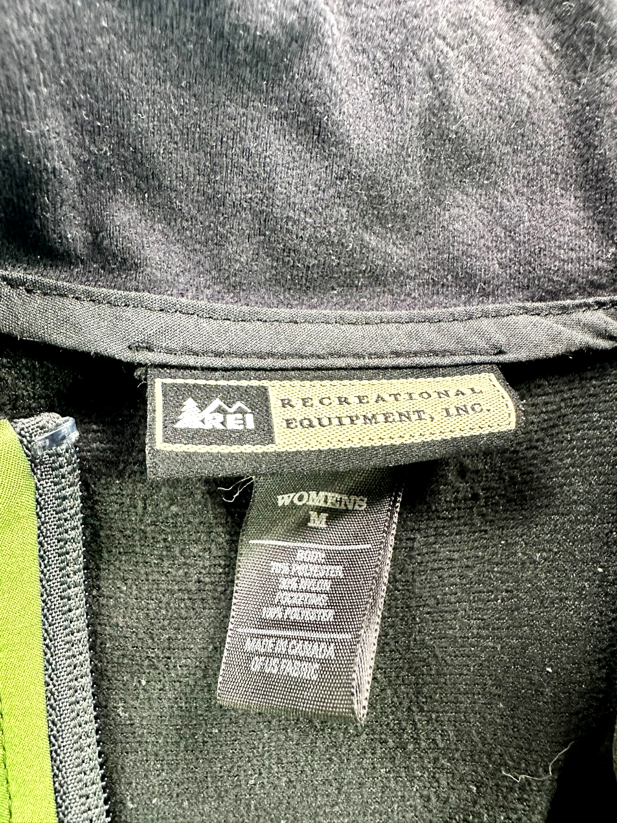 Women's Green REI Lightweight Zip Jacket- Size M