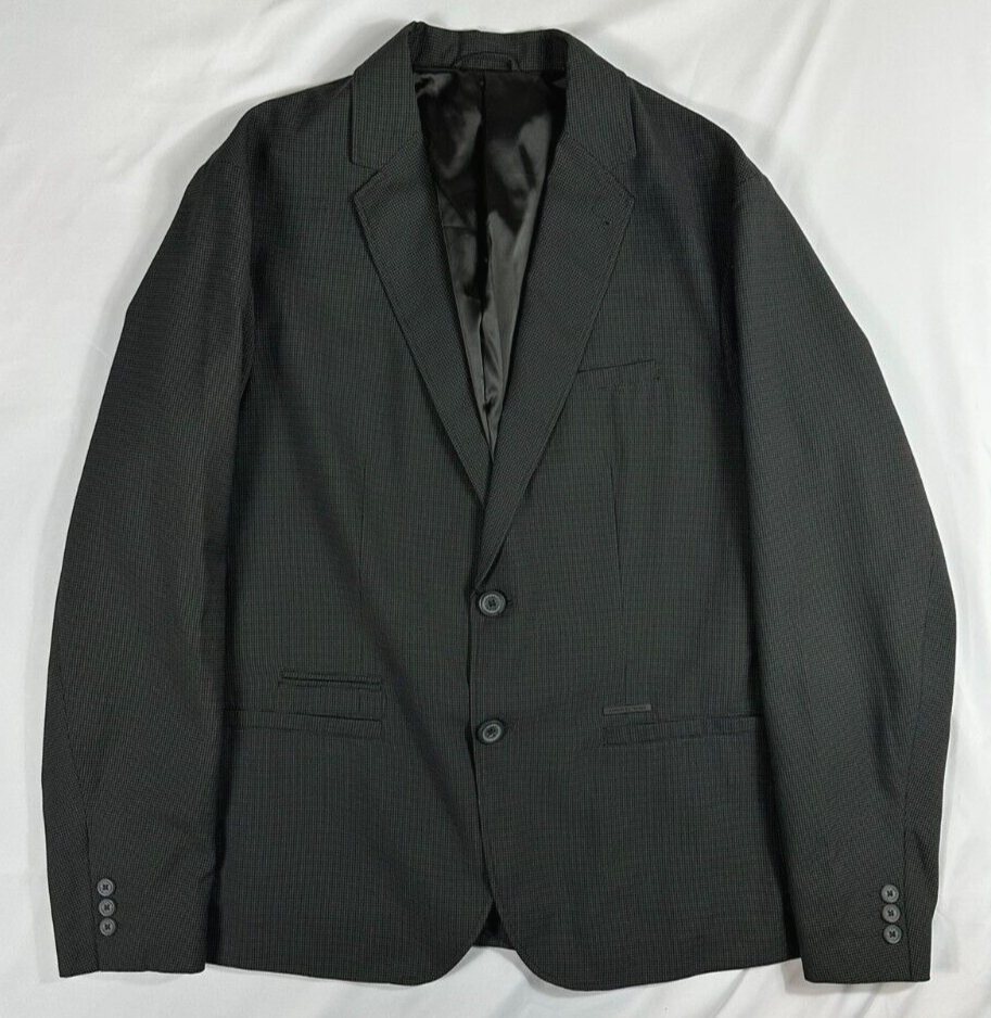 Men's Armani Exchange Black Blazer (Style 6GZG36 ZNHAZ)- Size 44