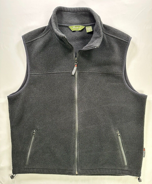 Men's Black Eddie Bauer Fleece Vest - XL/ Tall