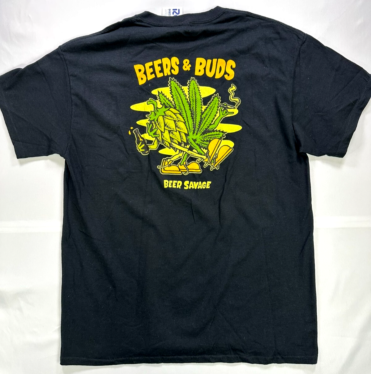 Men's Black Beer Savage "Beers & Buds Las Vegas" Graphic T-Shirt- Size L