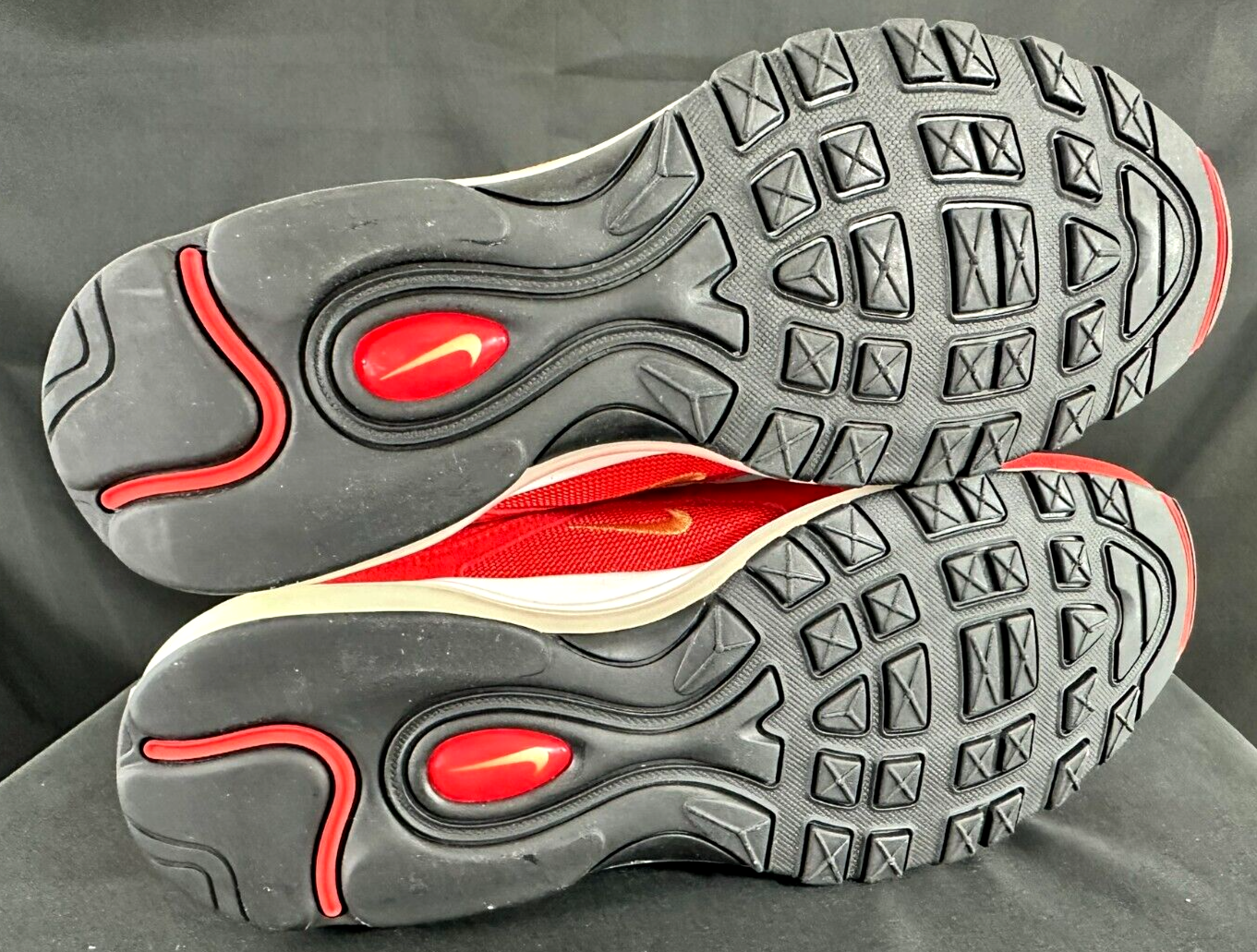 Men's Nike Air Max 97 QS Olympic Rings Challenge Red/ Metallic Gold- Size 13