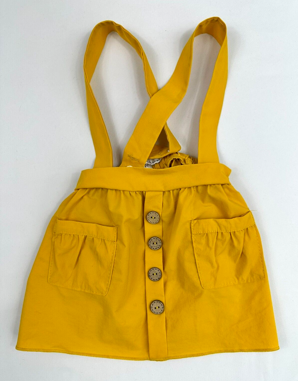 Toddler Girls Bailey's Blossoms Yellow Skirt Jumper- Size 2T