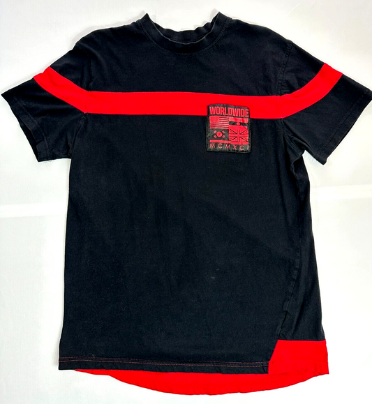 Teen Boy's Vintage Black & Red Southpole T-Shirt- Size M